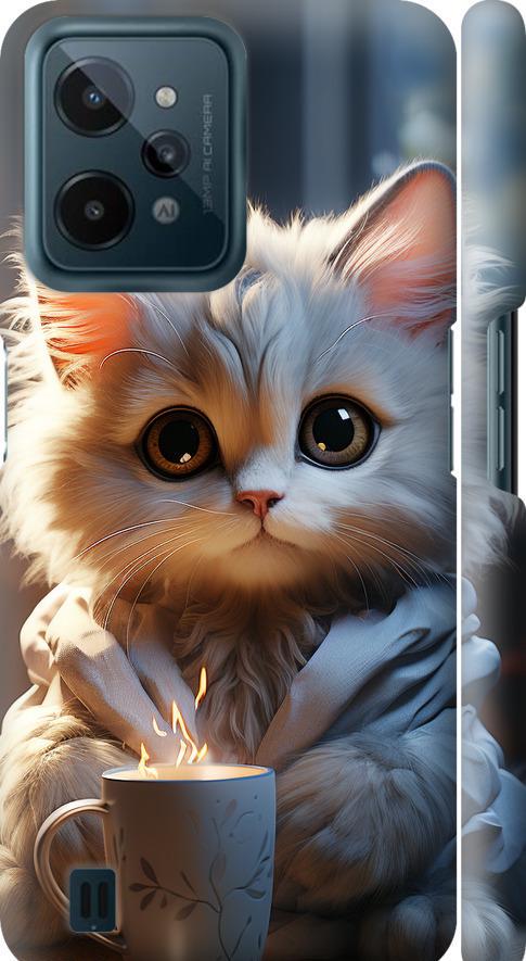 Чехол на Realme C31 White cat (5646m-2593-42517)