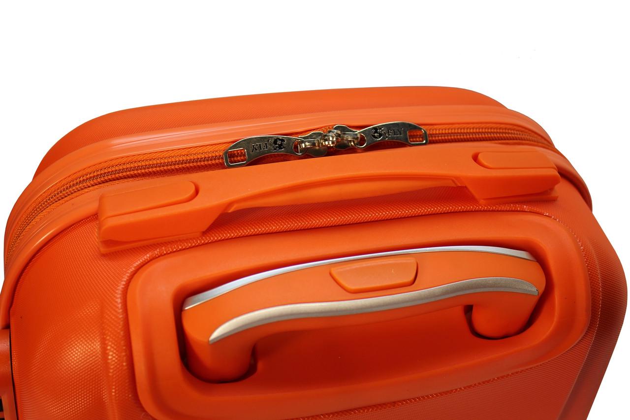 Чемодан пластиковый Fly 310 XS мини ручная кладь на 4 колесах Оранжевый (CEKRBFL310XM4ORA) - фото 4