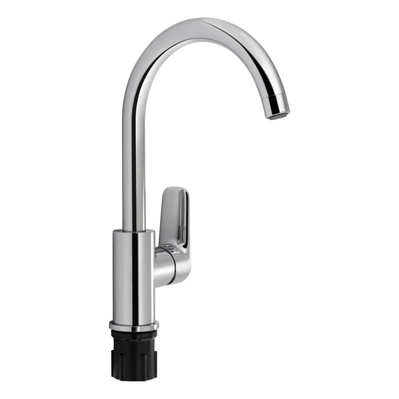 Кран кухонный Q-Tap Planice QTPLS9015107UC однорычажный Хром (77411)