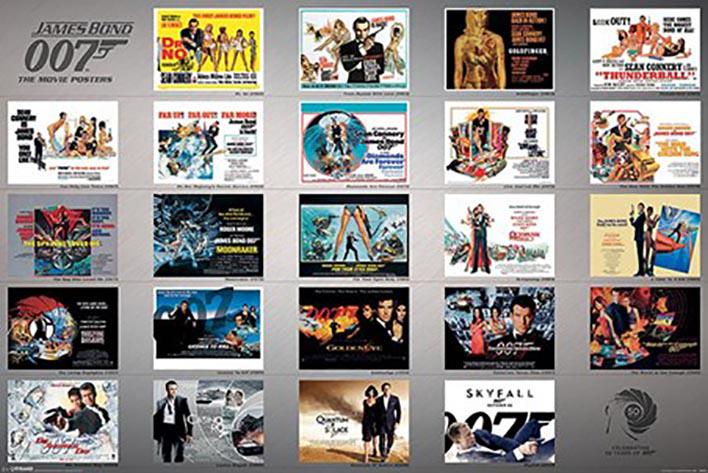 Постер плакат Джеймс Бонд 23 Фильма/James Bond 23 Movie 61x91,5 см