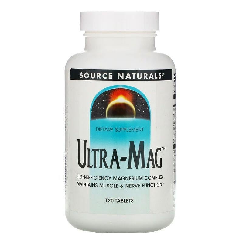 Ультра Магній Source Naturals Ultra-Mag для серця і м'язів 120 таблеток