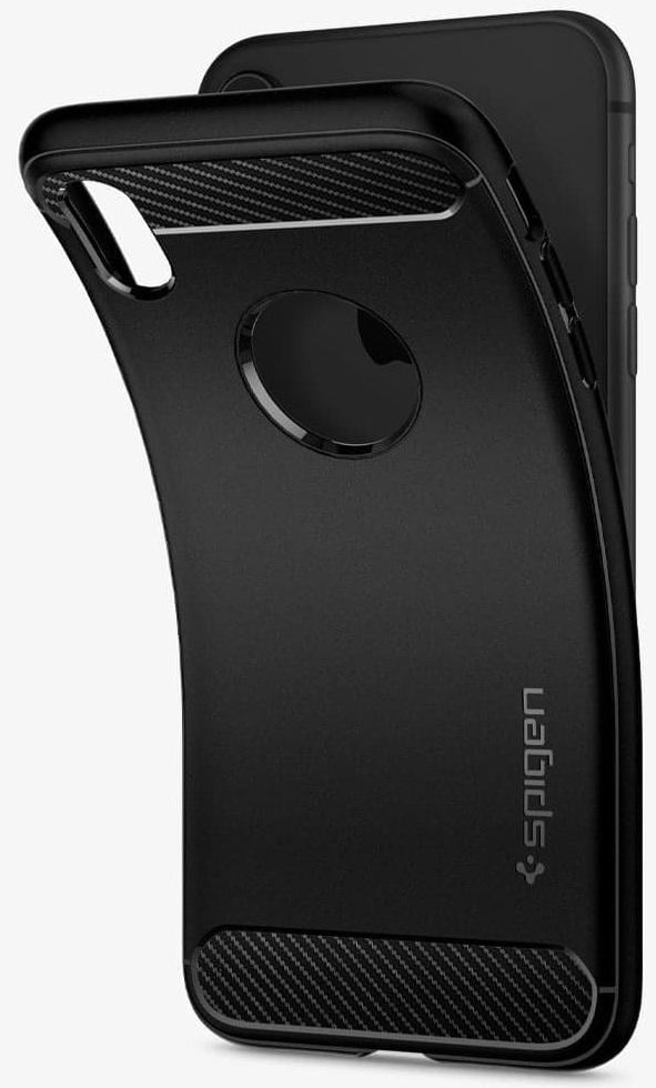 Чехол силиконовый противоударный Spigen Rugged Armor 064CS24871 (Original) для Iphone XR Matte Black