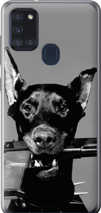 Чехол на Samsung Galaxy A21s A217F Доберман (2745u-1943-42517)