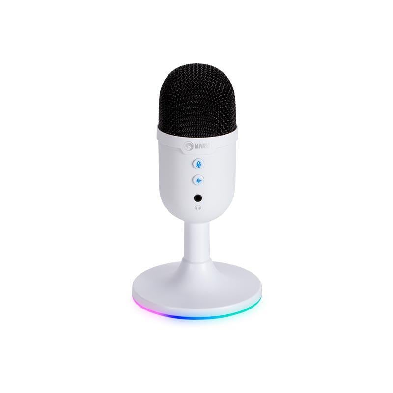Микрофон игровой RGB MARVO MIC-06 USB AUX Белый (26209452)