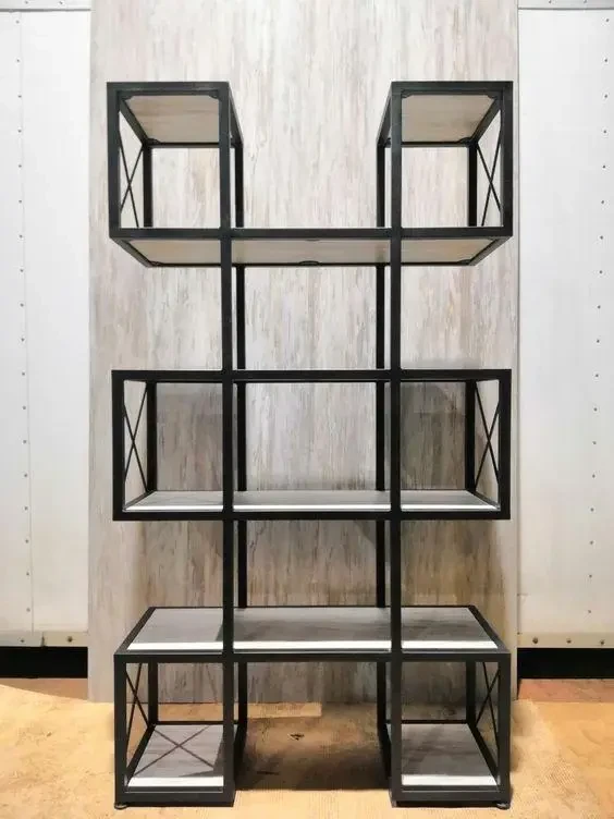 Стеллаж Loft NS-1681 с полками для работы и кабинета Черный (3075774126)