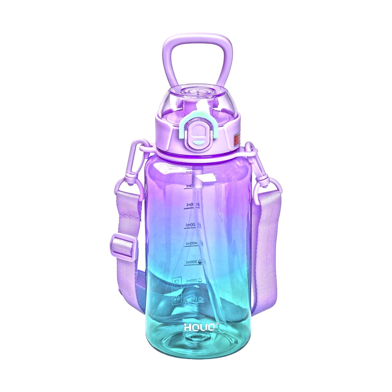 Пляшка для води з мундштуком 1 л Бузковий (5499) - фото 5 Пляшка для води з мундштуком 1 л Бузковий (5499) - фото 5