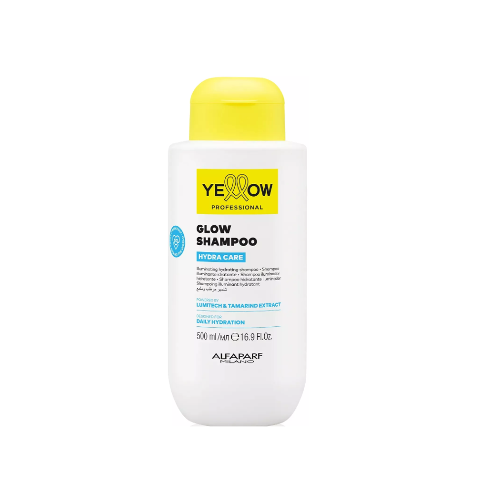 Шампунь для зволоження і блиску волосся Yellow Glow Hydra Care Shampoo 500 мл Шампунь для зволоження і блиску волосся Yellow Glow Hydra Care Shampoo 500 мл