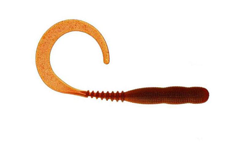 Силиконовый твистер Reins Curly Curly №004 съедобный 4" 15 шт. Scuppernong (6260)