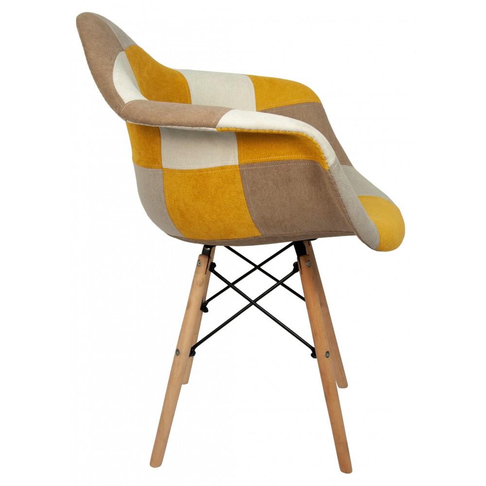 Стул для кухни обеденный Bonro В-437 PW03 PATCHWORK (42300085) - фото 3 Стул для кухни обеденный Bonro В-437 PW03 PATCHWORK (42300085) - фото 3