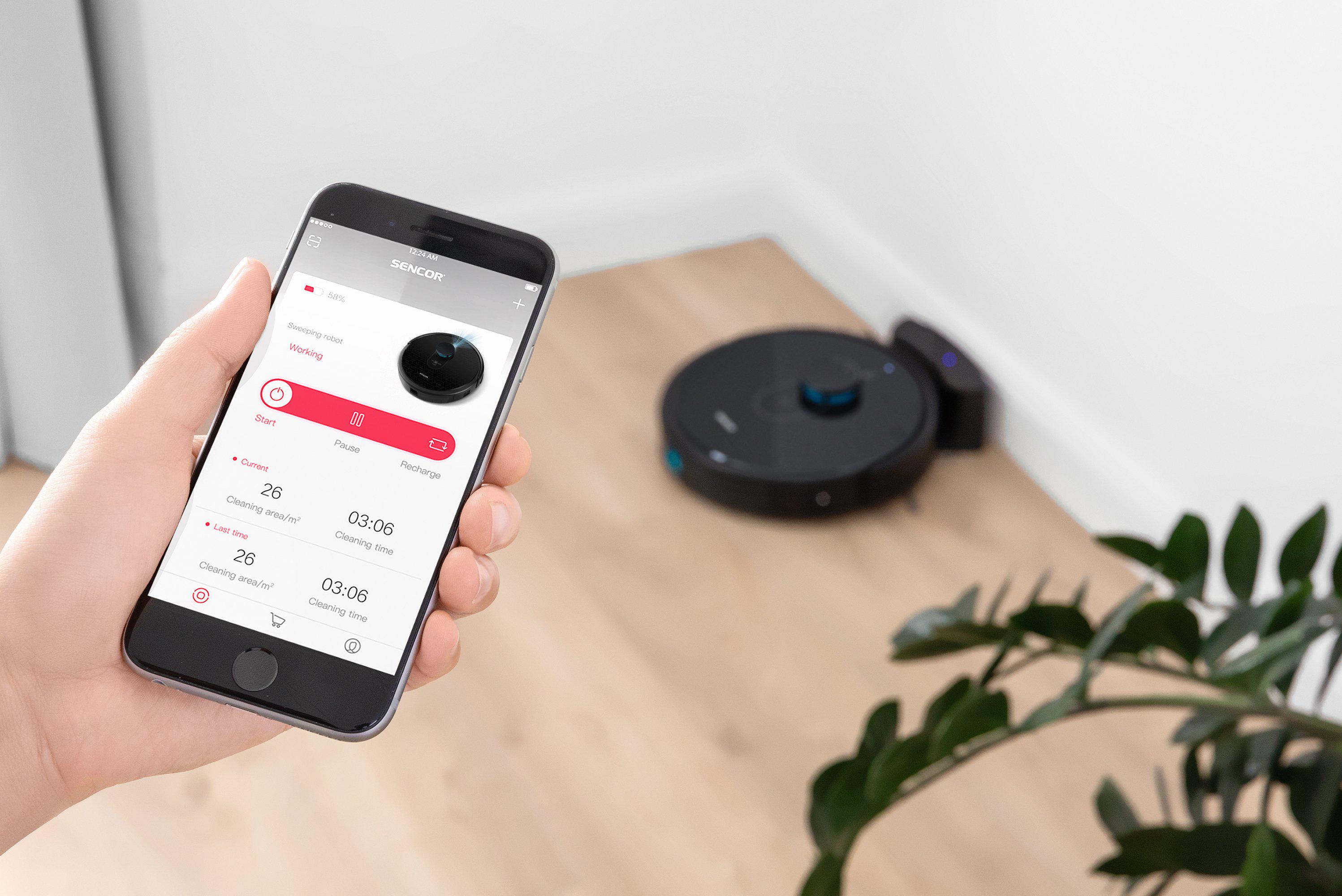 Робот-пилосос Sencor 400 Вт Чорний (ERC-SRV9200BK) - фото 18 Робот-пилосос Sencor 400 Вт Чорний (ERC-SRV9200BK) - фото 18