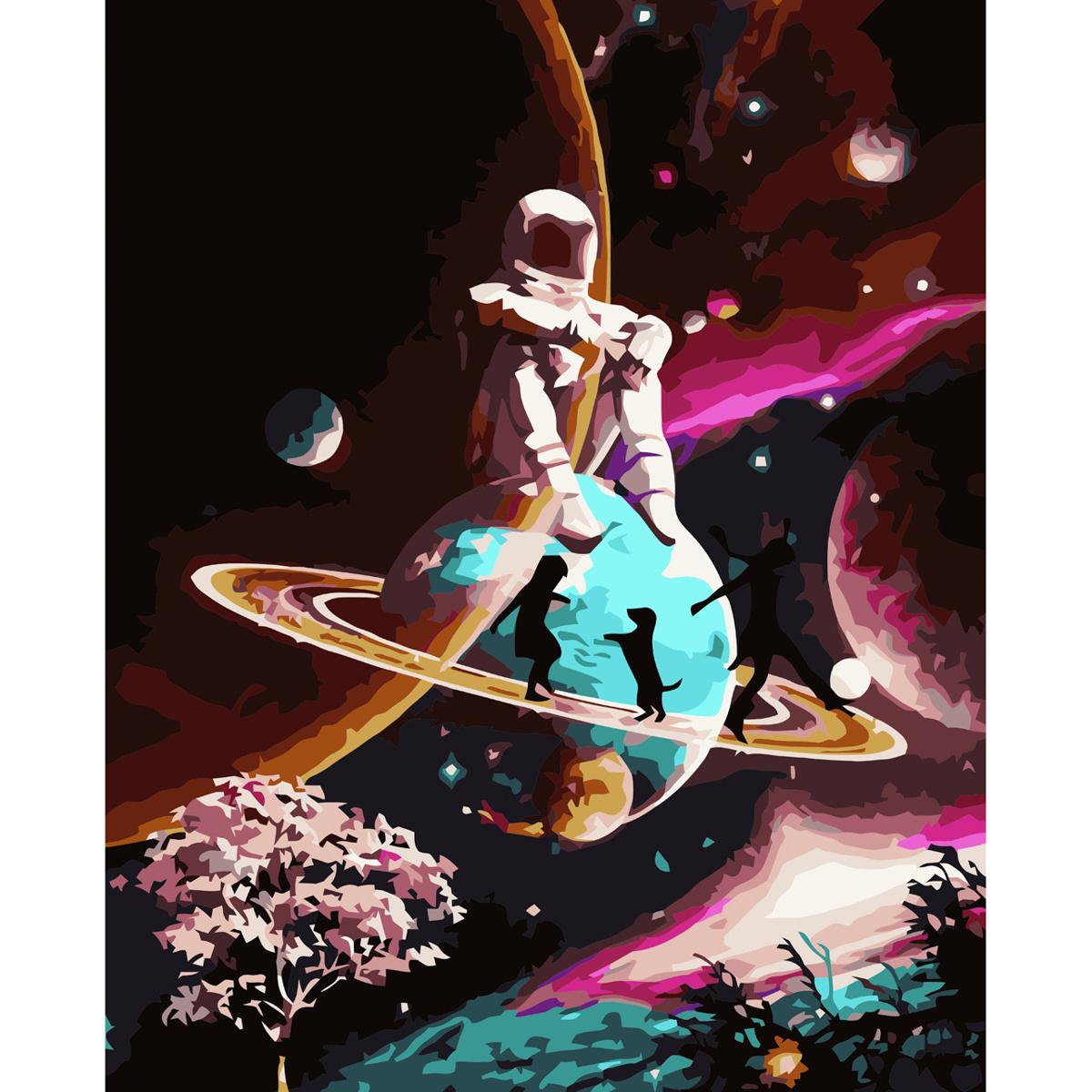 Картина по номерам Strateg Мультивселенная 40x50 см (VA-3647)