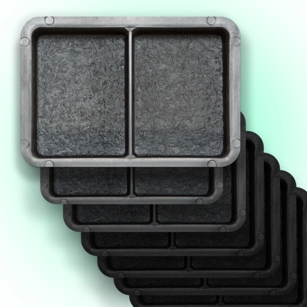 Форми для тротуарної плитки Верес-2007 Брук/Старе місто половинка 45 мм 30 шт. (105020130-3246)