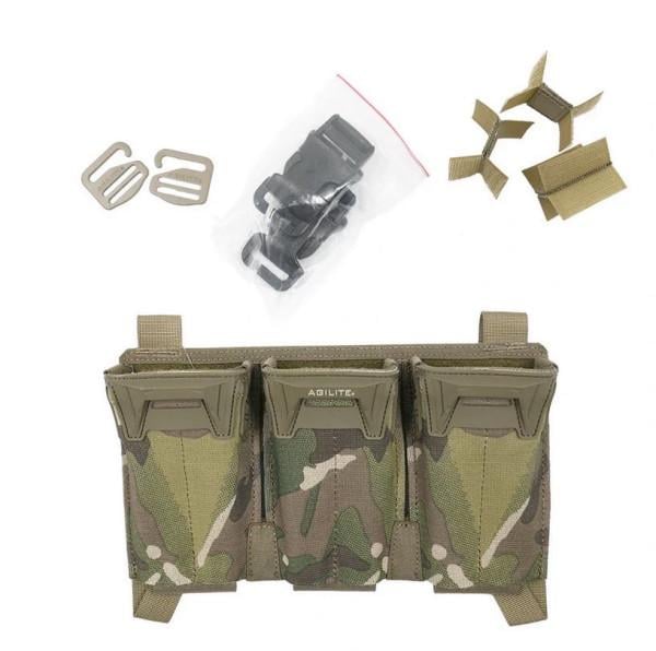 Підсумок знімний потрійний Agilite Pincer Placard Multi-Caliber панель Multicam