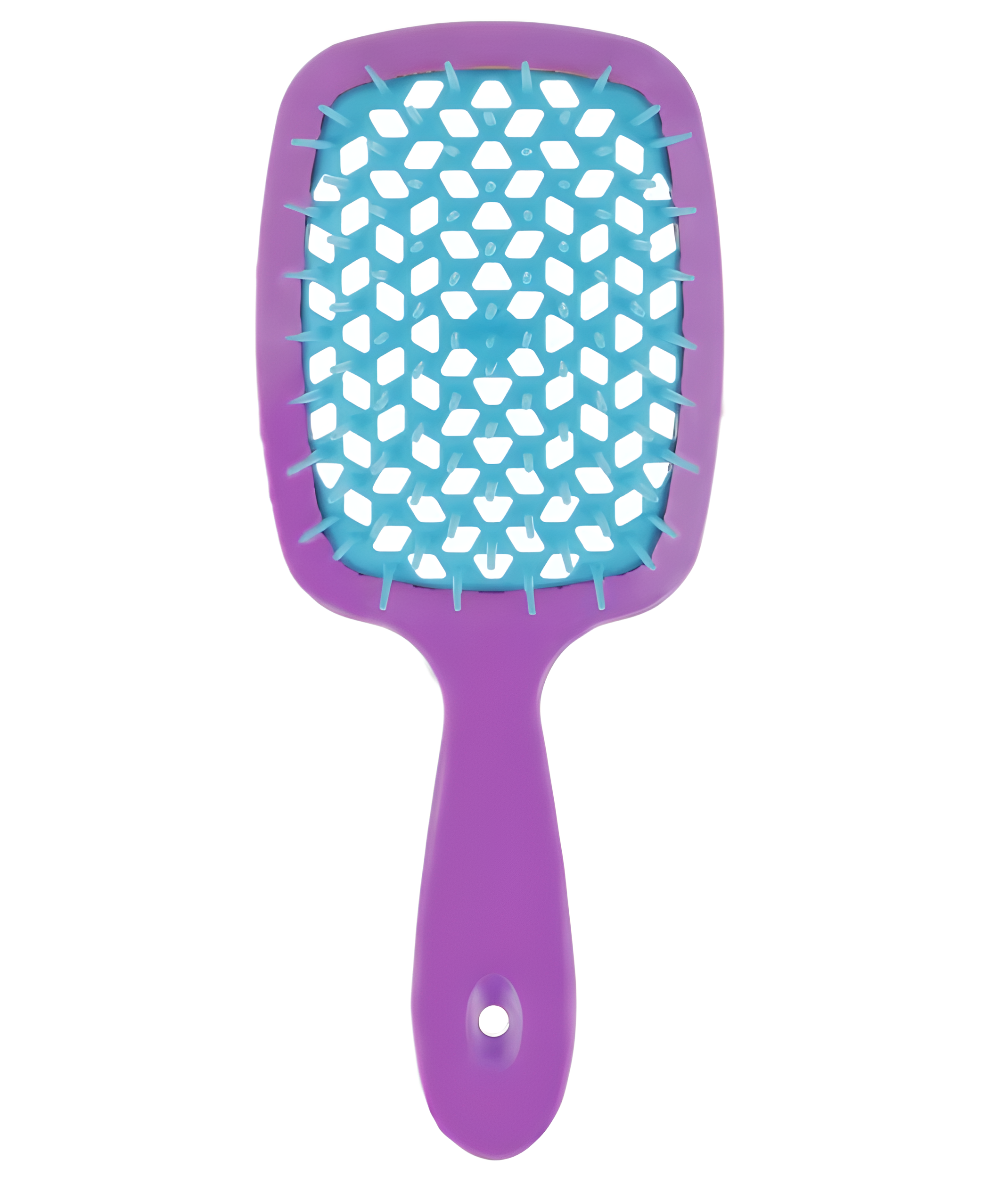 Пластиковая массажная расческа Cecilia Super Hair Brush с нейлоновыми зубчиками Фиолетовый