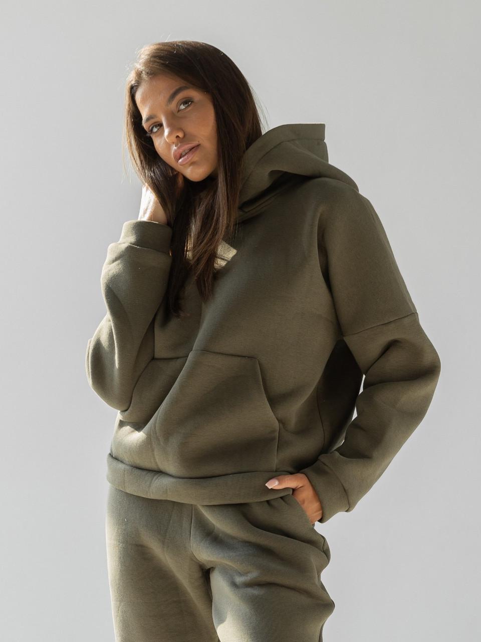 Худи женское Nova Vega теплое XS/S Хаки (803099-0045)