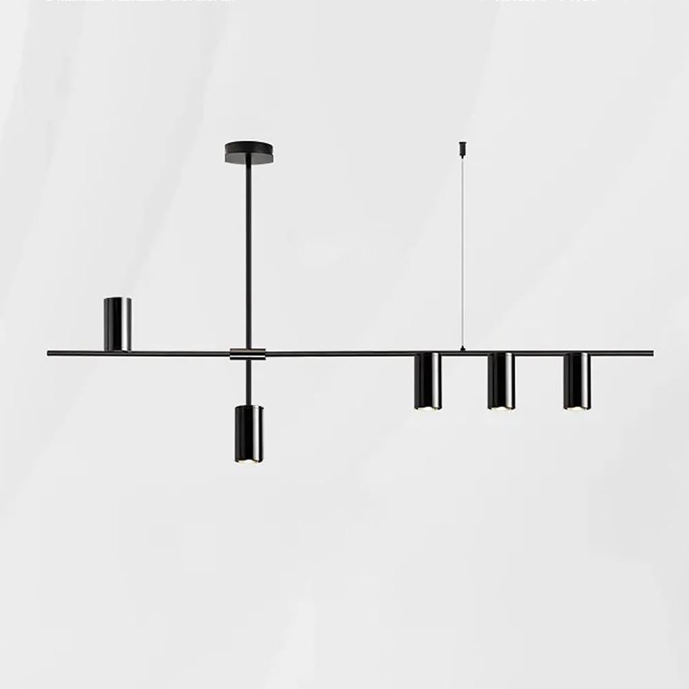 Светильник удлиненный с 5 плафонами-спотами Черный (Y 8857B-5 BK) - фото 2 Светильник удлиненный с 5 плафонами-спотами Черный (Y 8857B-5 BK) - фото 2