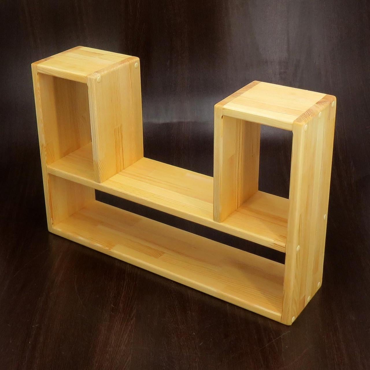 Полка настенная из дерева Файрмонт Ваниль (НСП-010202)