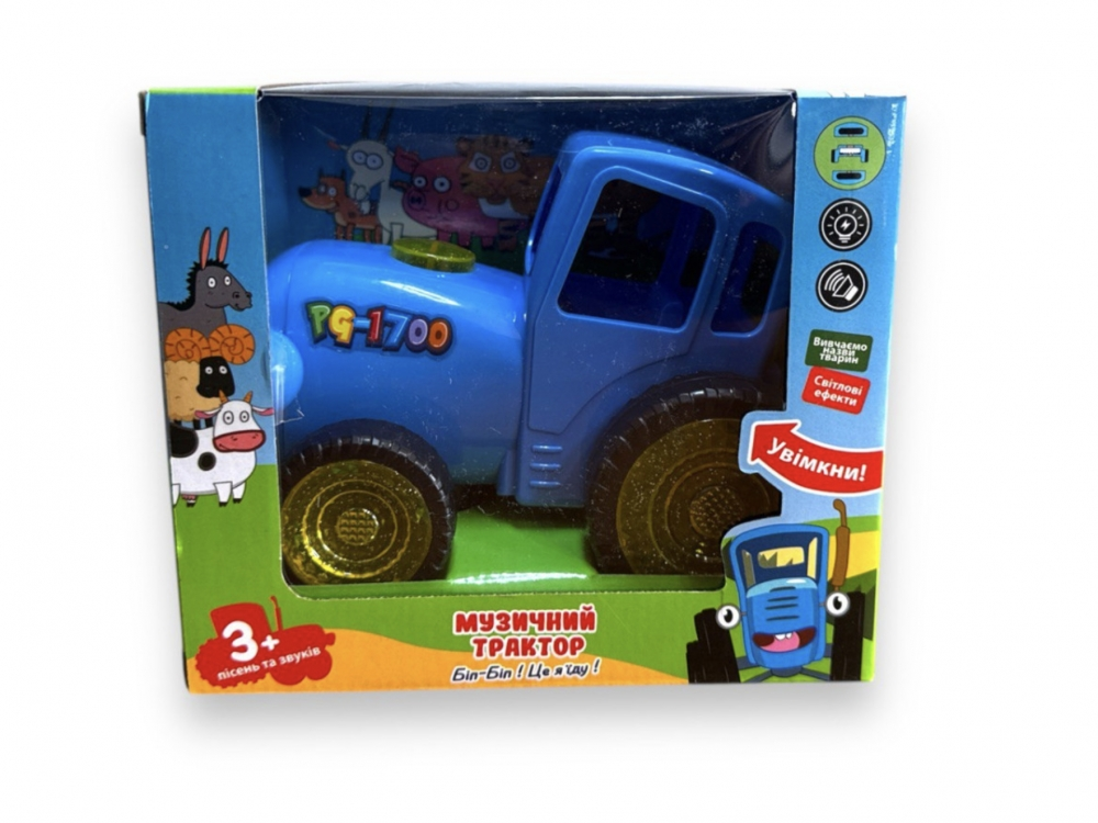 Трактор музыкальный Украинские песни и звуки Синий Трактор музыкальный Украинские песни и звуки Синий