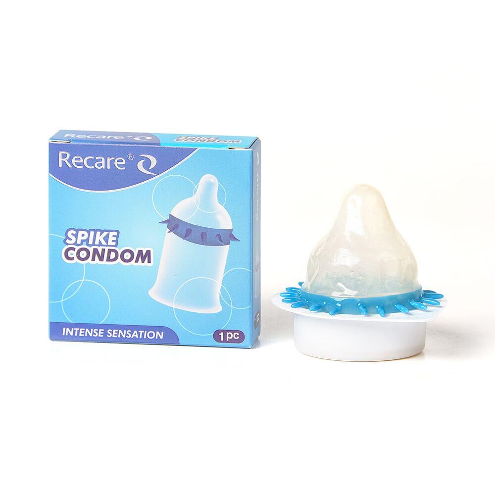 Презерватив Recare Spike Condom Blue с шипами