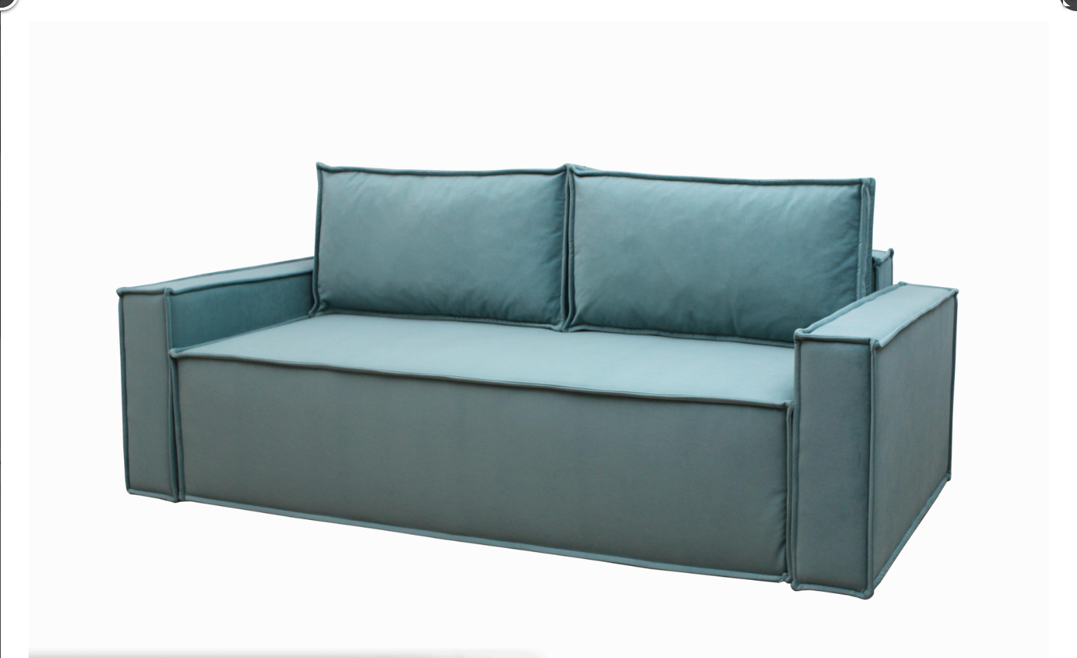 Диван Милтон Диван Плюс еврокнижка 235х103 см спальное место 1950х1450 мм Бирюзовый (30636131)