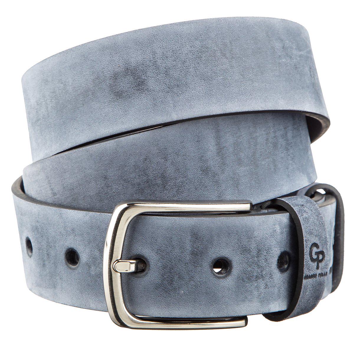 Ремінь чоловічий Grande pelle 11139 джинсовий Синій