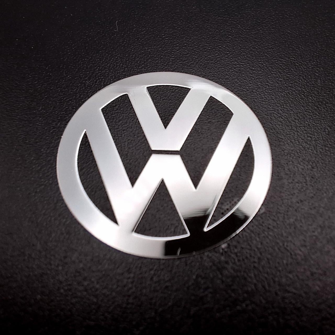 Емблема Volkswagen у салон авто 2х2 см Хром глянцевий (2957531851)