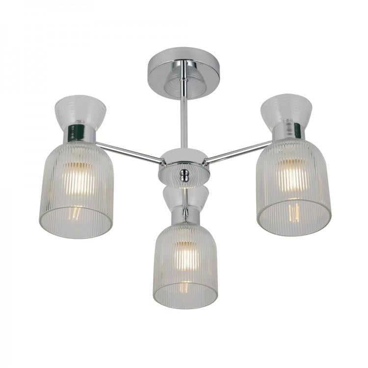 Люстра потолочная накладная ARDERO BL1630/3 SHARLOTT под лампу Хром (27712616)