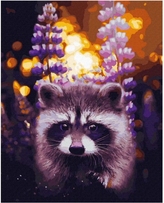 Картина по номерам Магический енот 40х50 (GX30553)