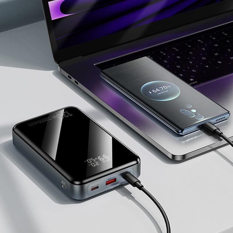 Повербанк Hoco Q30A Fast charge 130W 20000 mAh Metal gray (00000073885_1) - фото 8 Повербанк Hoco Q30A Fast charge 130W 20000 mAh Metal gray (00000073885_1) - фото 8