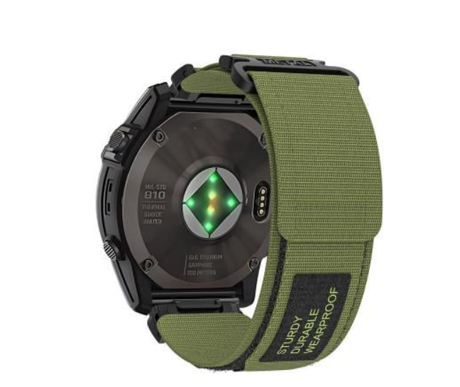 Ремінець Nylon Loop для смарт-годинників Garmin Epix Gen 2/Marq Gen 2 22 мм Зелений