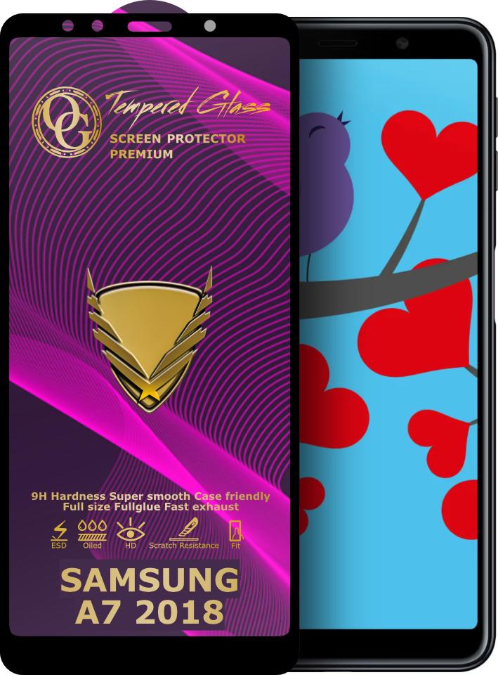 Стекло защитное GoldenArmor Samsung Galaxy A7 2018 A750 Full Glue (32359)