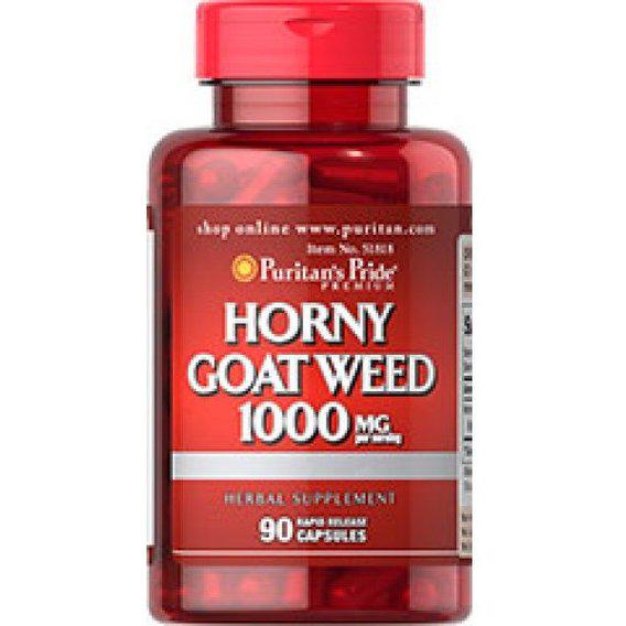 Добавка натуральная Puritan's Pride Horny Goat Weed 1000 mg 90 капс. (000004091)