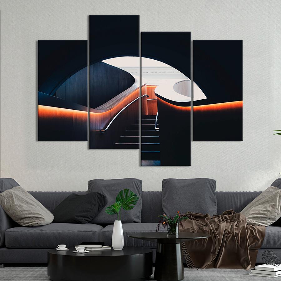 Картина город Вид на лестницу в художественной галерее Онтарио 149x106 см (A564-4)