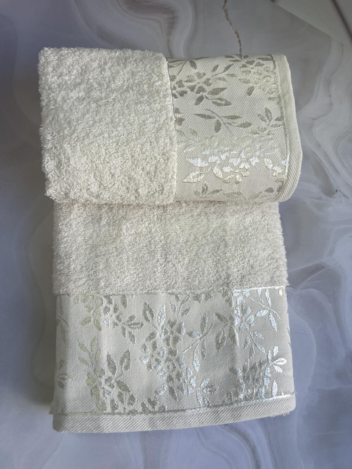 Набір рушників банне та для обличчя 70х40 см/50х90 см 2 шт. Білий (mame2v1cic1beyaz) - фото 3 Набір рушників банне та для обличчя 70х40 см/50х90 см 2 шт. Білий (mame2v1cic1beyaz) - фото 3