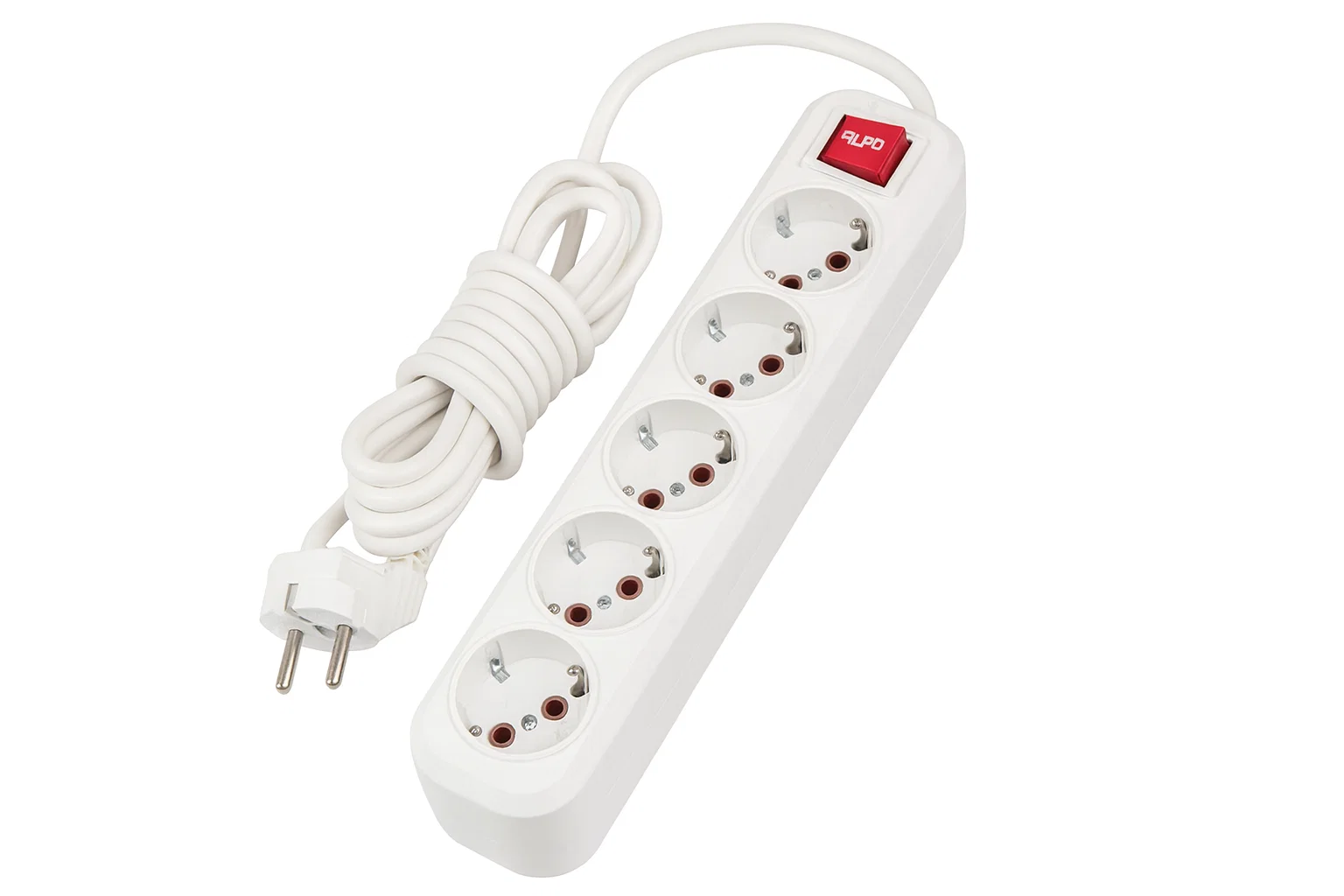Удлинитель-фильтр сетевой на 5 розеток с выключателем 3 м (31038129)