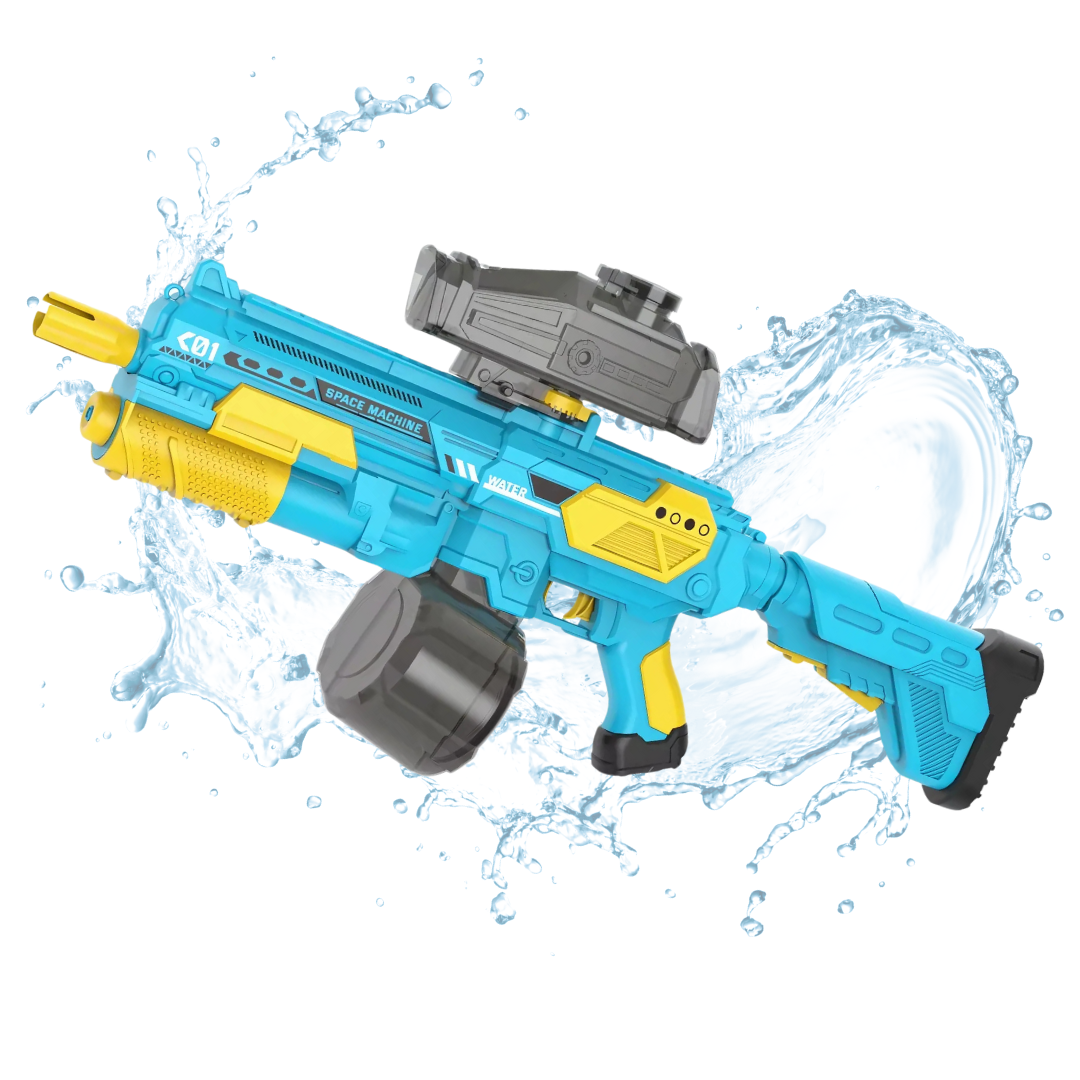 Пістолет водний електричний акумуляторний з автоматичним закачуванням води Синій Пістолет водний електричний акумуляторний з автоматичним закачуванням води Синій