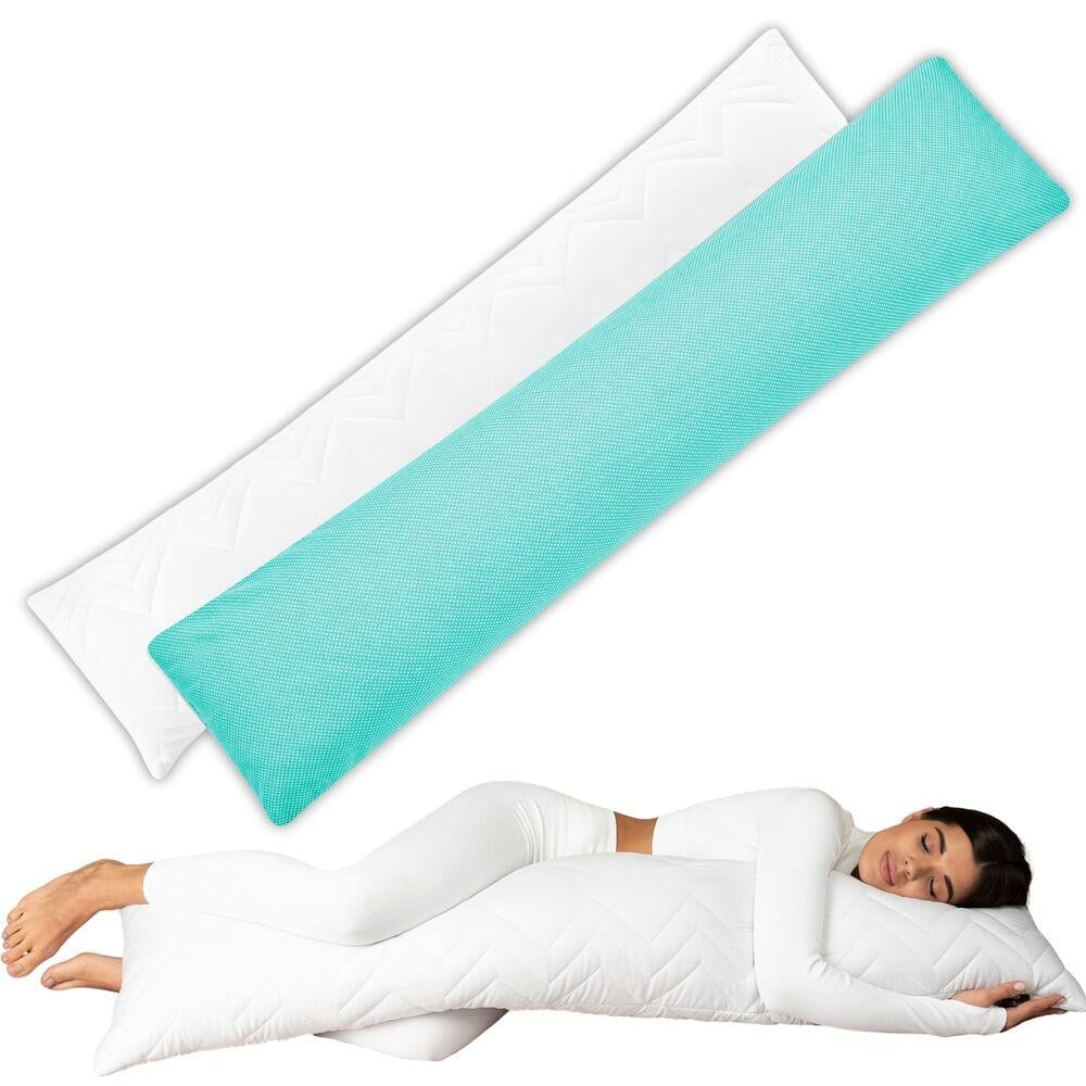 Подушка з наволочкою IDEIA NORDIC+ Горошок з блискавкою 40х140 см Білий/М`ятний (25791) - фото 12 Подушка з наволочкою IDEIA NORDIC+ Горошок з блискавкою 40х140 см Білий/М`ятний (25791) - фото 12