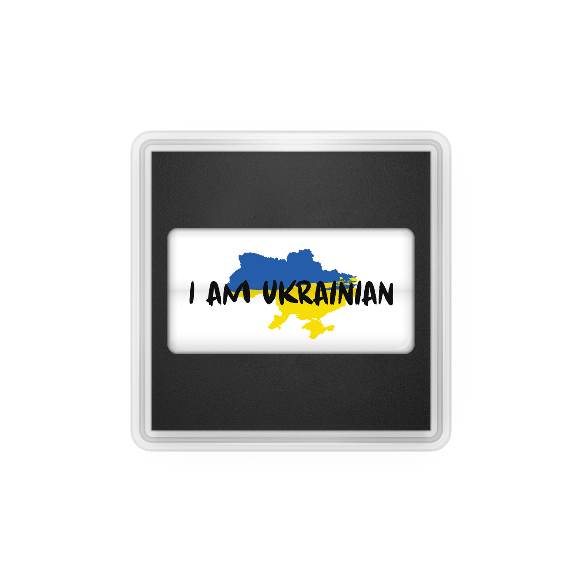 Стікер IZIPIZI.WORLD I am Ukrainian з NFC Білий (20364652) - фото 1