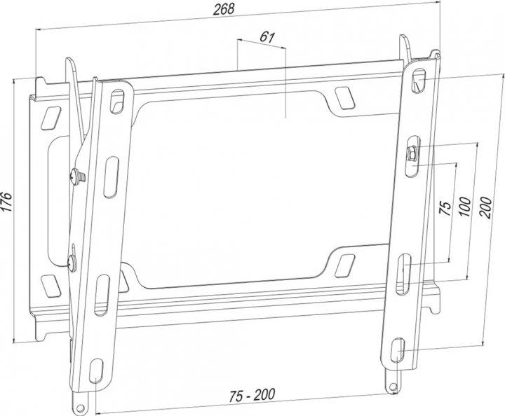 Кронштейн для телевизора Simpler 28EN 19-43" (10440675) - фото 2