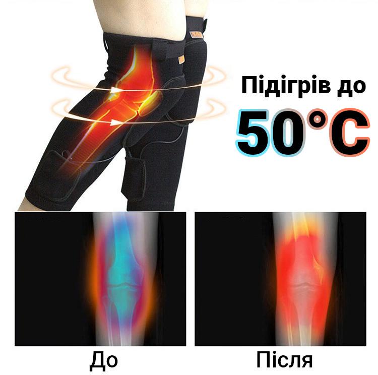 Электронные наколенники с подогревом uWarm X01D до 4-х часов 2000 mAh XL - фото 3