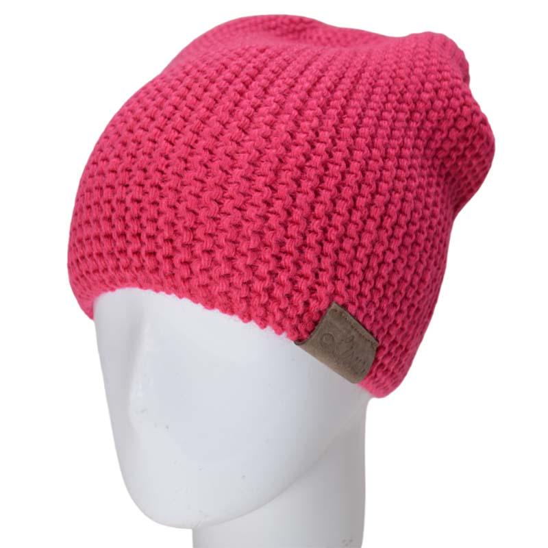 Шапка Lirus Тедди одинарная удлиненная шерстяная One size Коралловый (56645)