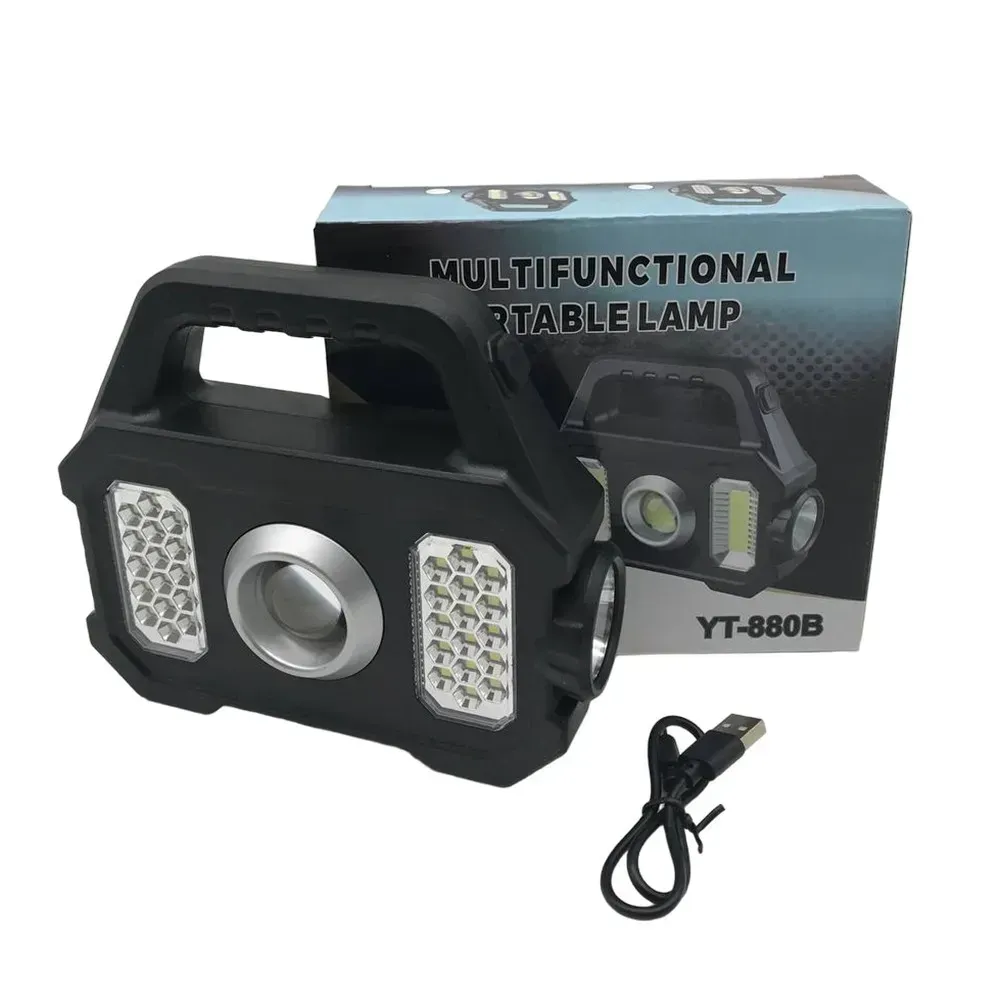 Ліхтар ручний прожектор YT-880B з USB-зарядкою з сонячною панеллю 7 режимів 1200 мАч (234564572) - фото 11 Ліхтар ручний прожектор YT-880B з USB-зарядкою з сонячною панеллю 7 режимів 1200 мАч (234564572) - фото 11