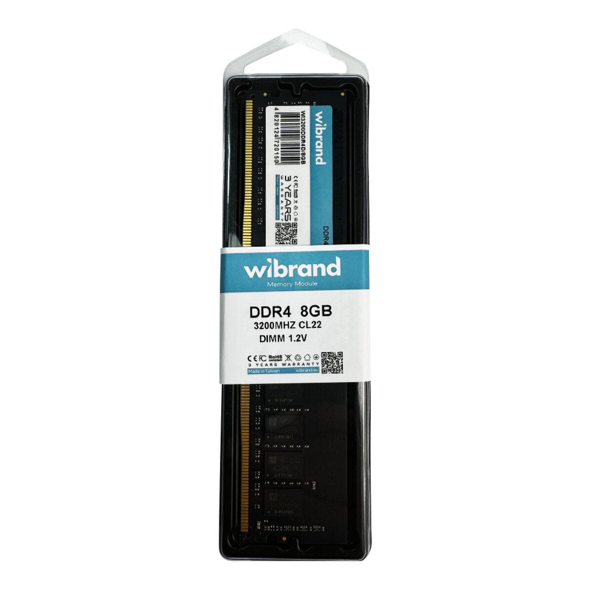 Оперативная память Wibrand DDR4 8 Гб 3200 МГц CL22 DIMM (WI3200DDR4D/8GB) - фото 3
