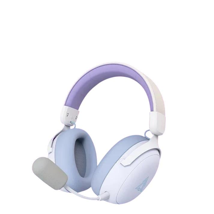 Наушники беспроводные Ajazz AHM08 MAX White/Blue