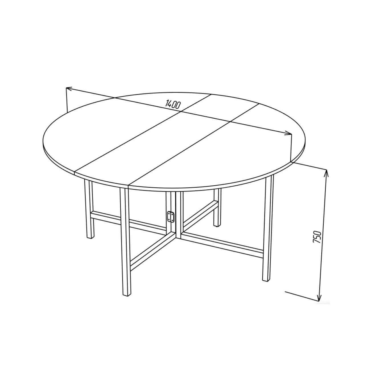Стол кухонный круглый трансформер D1400 раскладной стол Антрацитовый/Черный мат (УТП026081) - фото 6 Стол кухонный круглый трансформер D1400 раскладной стол Антрацитовый/Черный мат (УТП026081) - фото 6