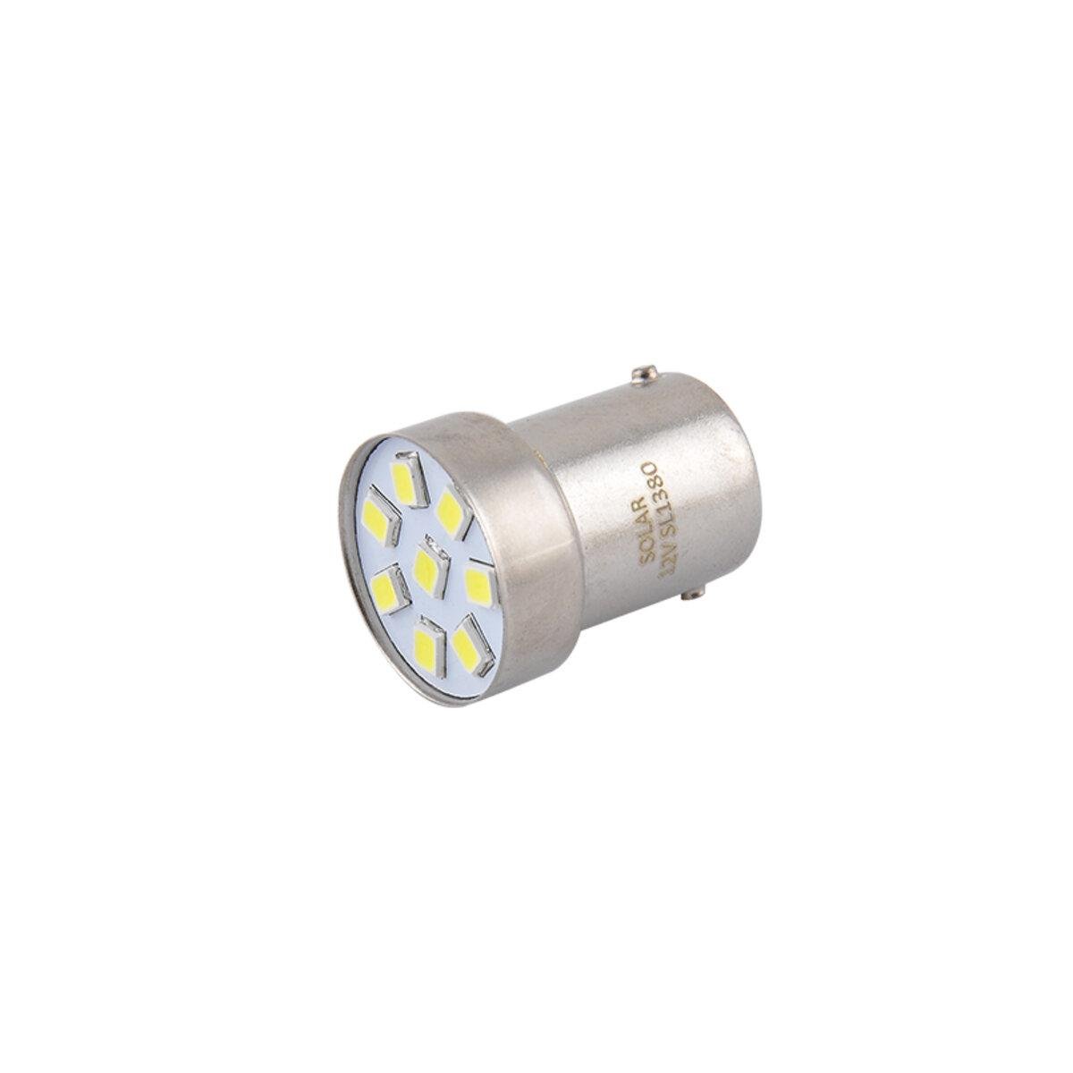 Автомобильная лампа Led Solar 12 V G18.5 BA15s 8SMD 2 шт. White (4401)