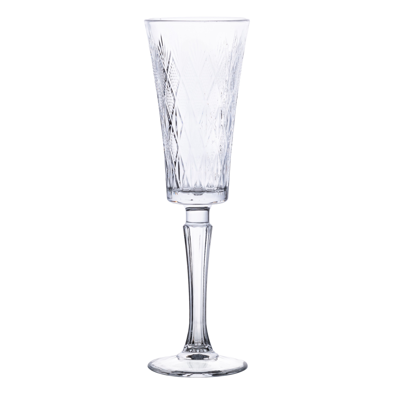 Набор бокалов для шампанского HP-19-126 стеклянные на ножке 200 мл 6 шт. (7319)