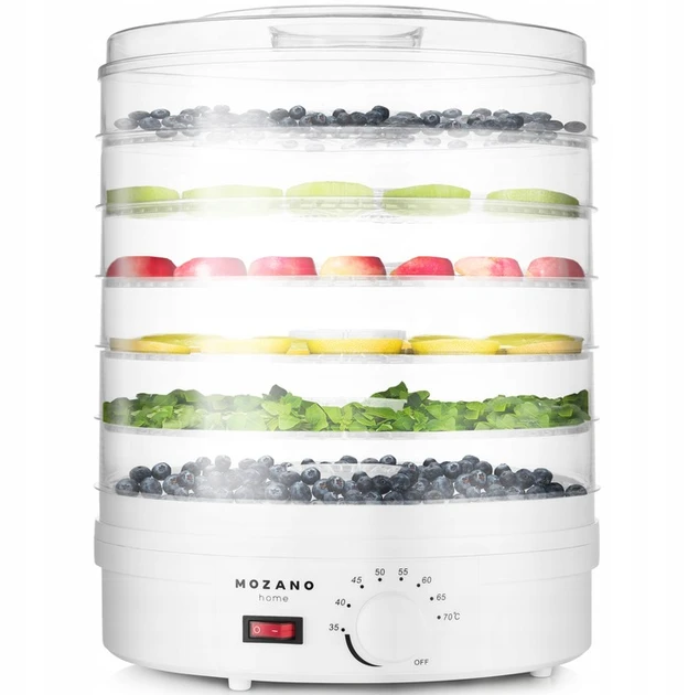 Сушарка-дегідратор Mozano Food Dehydrator 500 Вт White - фото 2