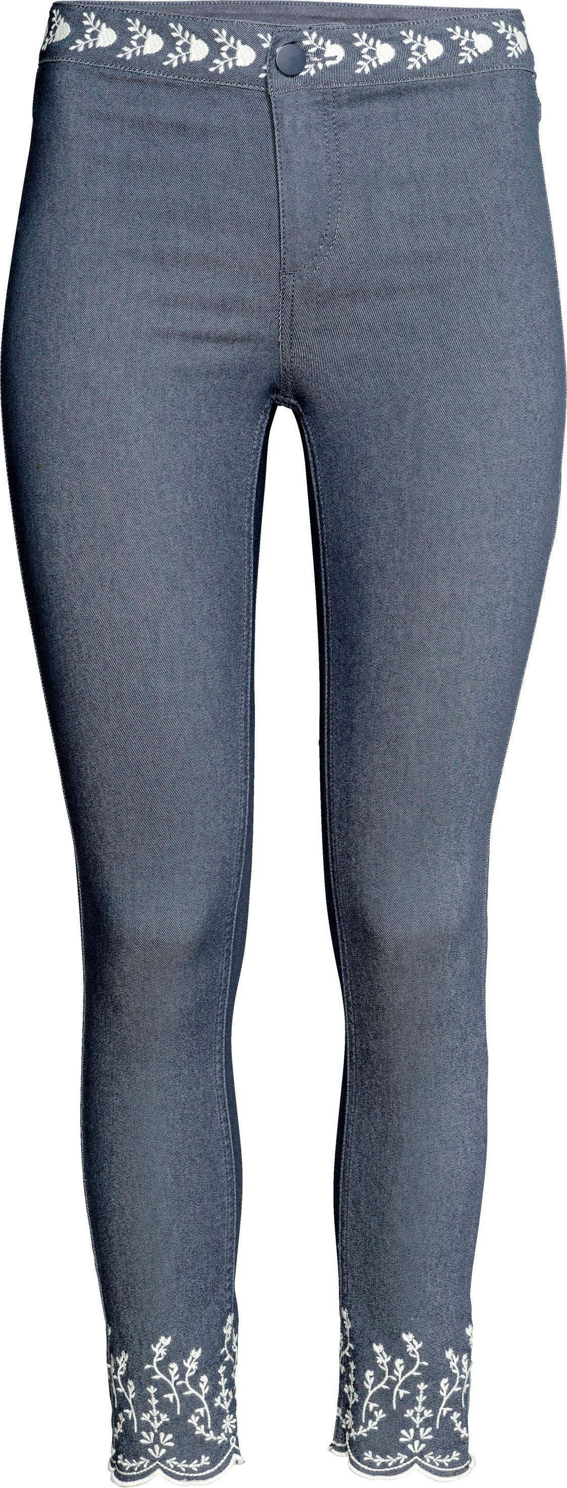 Брюки с вышивкой р. 42 Синий меланж (4765586sm)