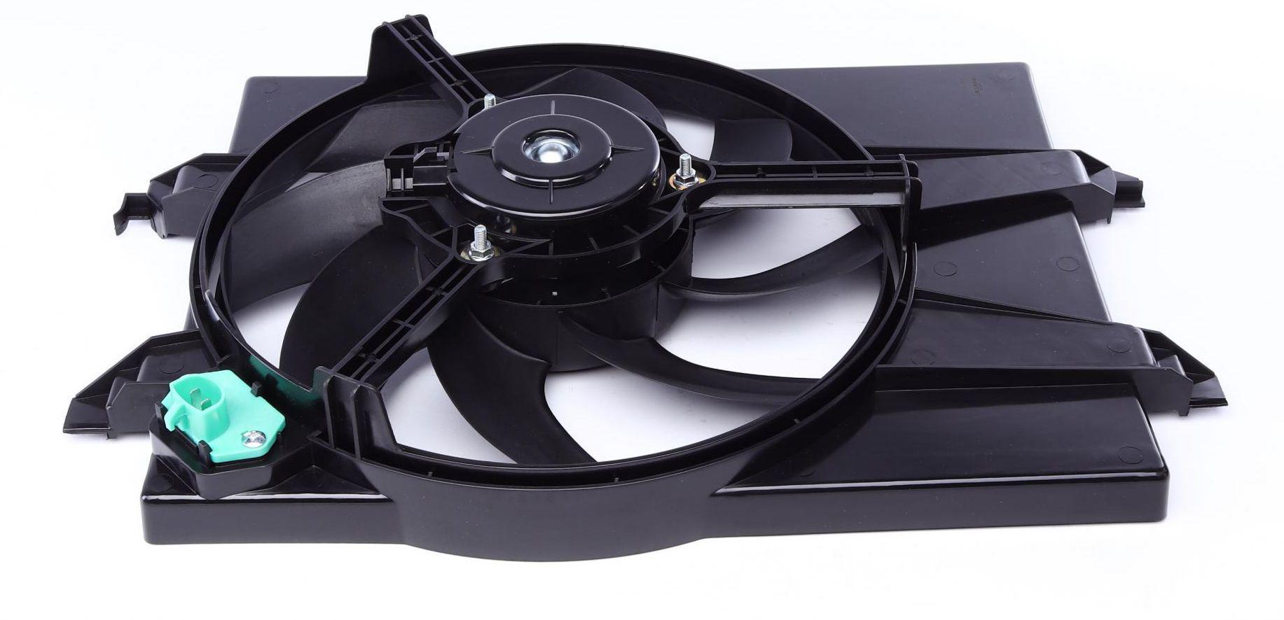 Вентилятор радиатора Ford Fiesta/Fusion 01-12 с диффузором (47006)